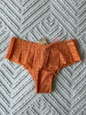 NWT PINK Burnt Orange No Show Lace Cheekster | S